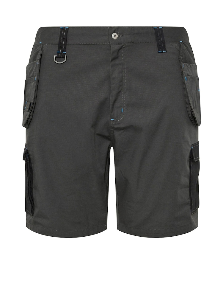 BadRhino Big & Tall Black Workwear Cargo Shorts - Image 4 of 5