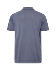 BadRhino Big & Tall Blue 100% Cotton Button Short Sleeve Jumper - Image 3 of 3