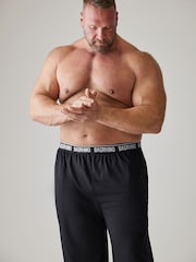 BadRhino Big & Tall Black 100% Cotton T-Shirt and Lounge Trousers Set - Image 5 of 7