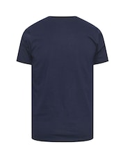 BadRhino Big & Tall 100% Cotton Santa Snowboard Christmas T-Shirt - Image 3 of 3