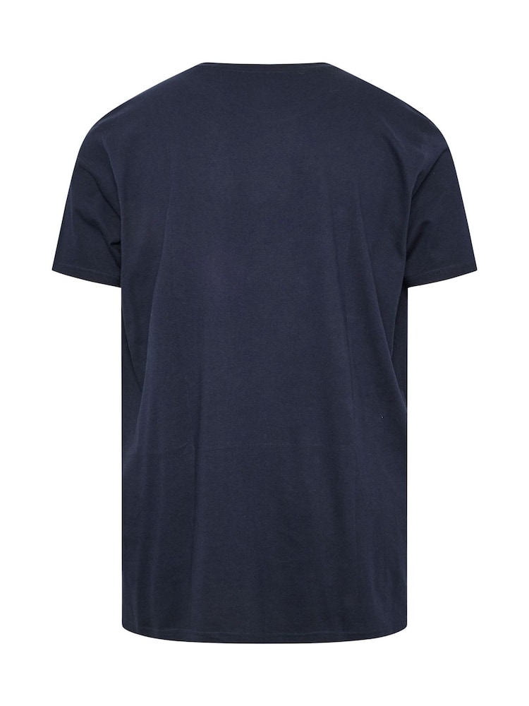 BadRhino Big & Tall Blue 100% Cotton Sexy Snowman Christmas T-Shirt - Image 4 of 4