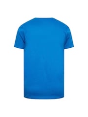 Синий - BadRhino Big & Tall 100% Cotton Christmas Beer T-Shirt - Image 3 of 3