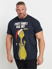 BadRhino Big & Tall Blue 100% Cotton Grinch T-Shirt - Image 1 of 3