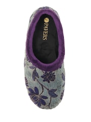 Pavers Purple Faux Fur Full Slippers - Image 3 of 5