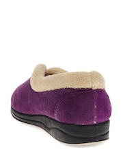 Pavers Purple Wide Fit Wide Fit Antibacterial Slippers - Image 3 of 5