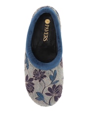 Pavers Blue Faux Fur Full Slippers - Image 4 of 5