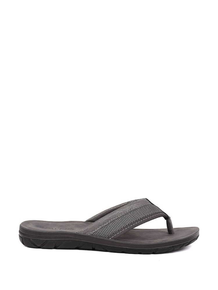 Pavers Grey Pavers Toe Post Flat Sandals - Image 1 of 5