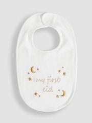 JoJo Maman Bébé White My First Eid Bib - Image 1 of 3