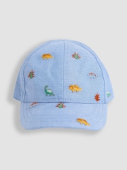 JoJo Maman Bébé Denim Embroidered Cap - Image 1 of 3