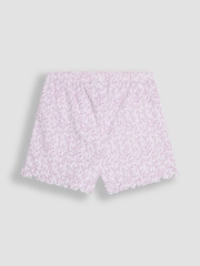 JoJo Maman Bébé White Heart Embroidered Jersey Pyjamas - Image 5 of 10