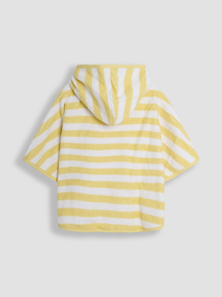 JoJo Maman Bébé Yellow Appliqué Towelling Poncho - Image 2 of 4