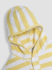 JoJo Maman Bébé Yellow Appliqué Towelling Poncho - Image 3 of 4