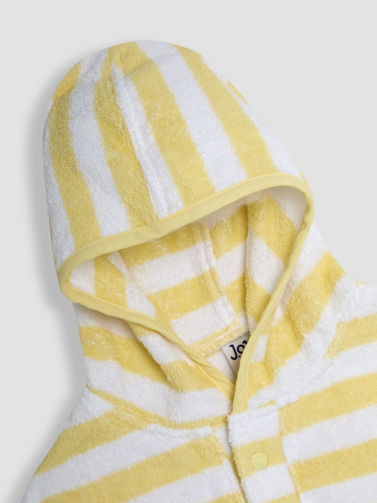 JoJo Maman Bébé Yellow Appliqué Towelling Poncho - Image 3 of 4