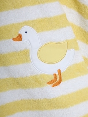 JoJo Maman Bébé Yellow Appliqué Towelling Poncho - Image 4 of 4
