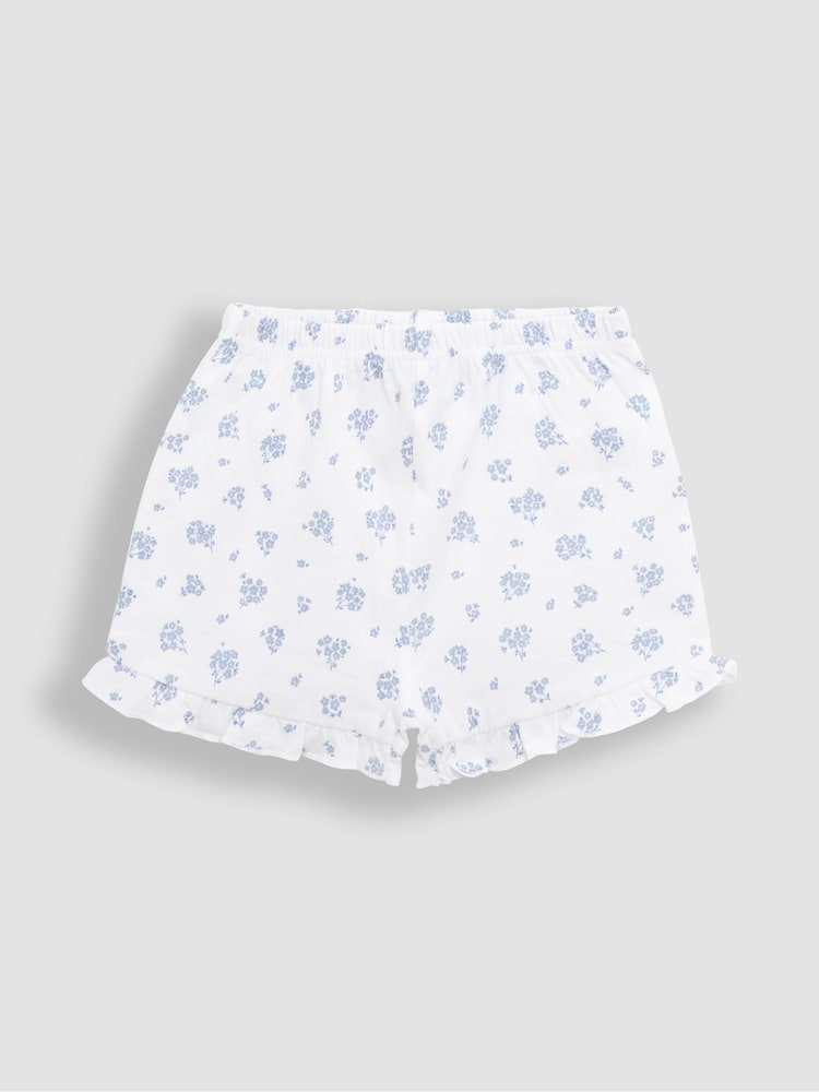 JoJo Maman Bébé Pale Blue 2-Pack Print Jersey Pyjamas - Image 10 of 12