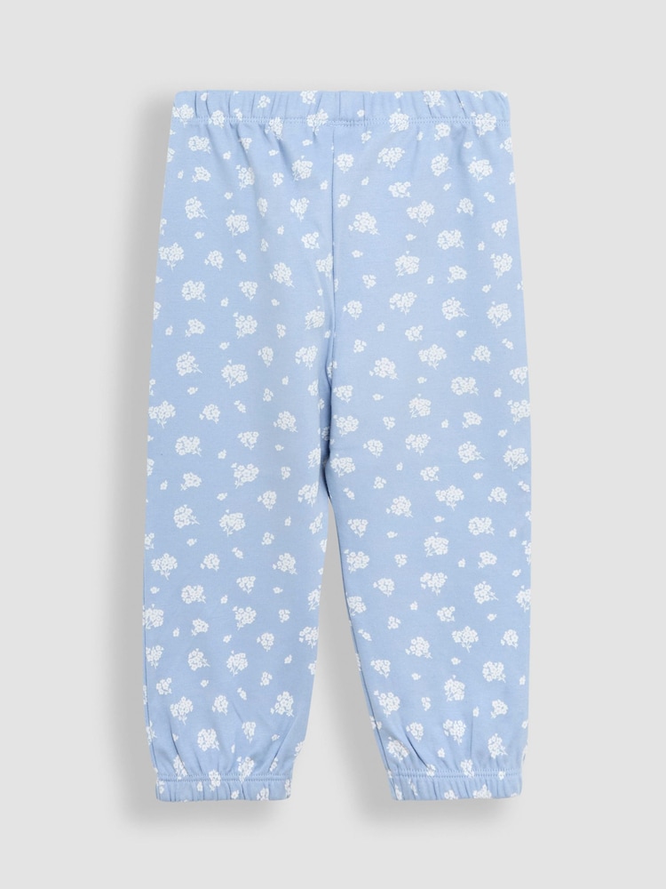 JoJo Maman Bébé Pale Blue 2-Pack Print Jersey Pyjamas - Image 5 of 12