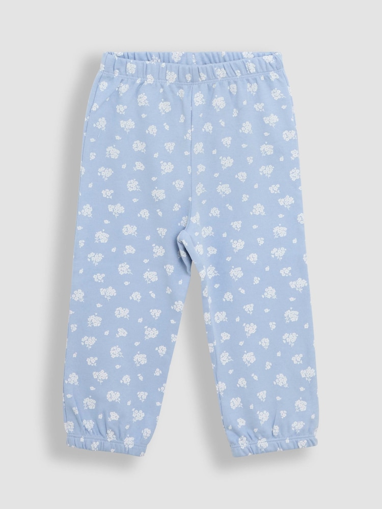 JoJo Maman Bébé Pale Blue 2-Pack Print Jersey Pyjamas - Image 6 of 12