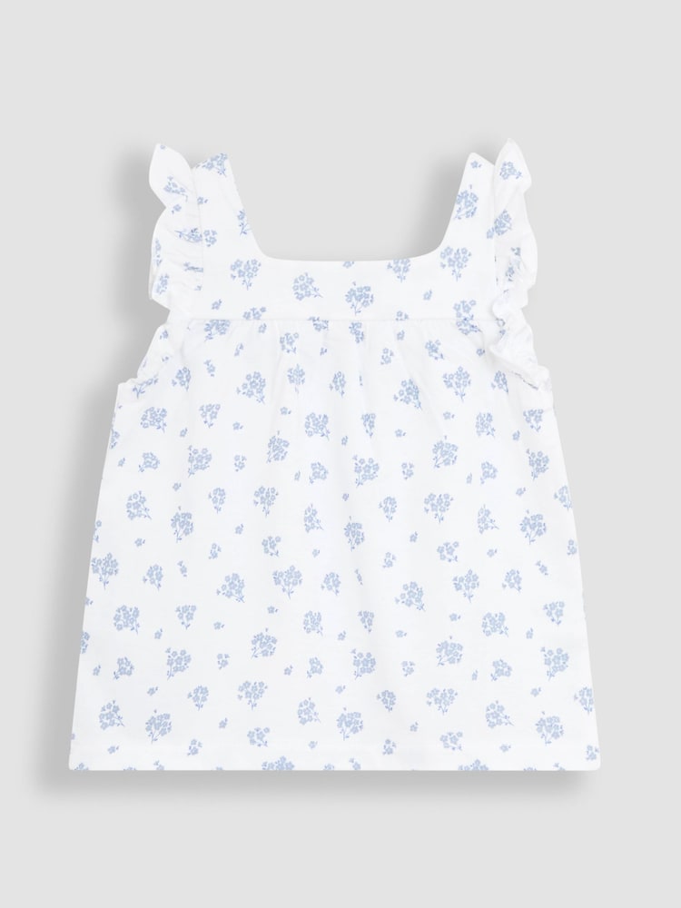 JoJo Maman Bébé Pale Blue 2-Pack Print Jersey Pyjamas - Image 8 of 12