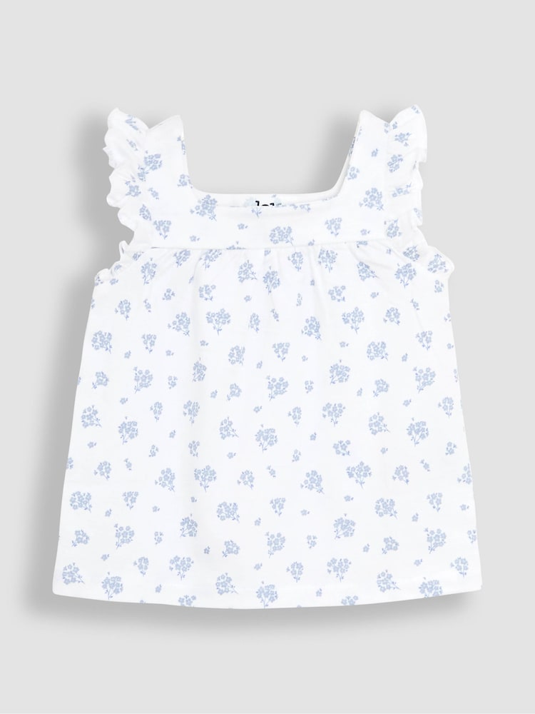 JoJo Maman Bébé Pale Blue 2-Pack Print Jersey Pyjamas - Image 9 of 12