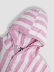 JoJo Maman Bébé Pale Pink Appliqué Towelling Poncho - Image 3 of 4