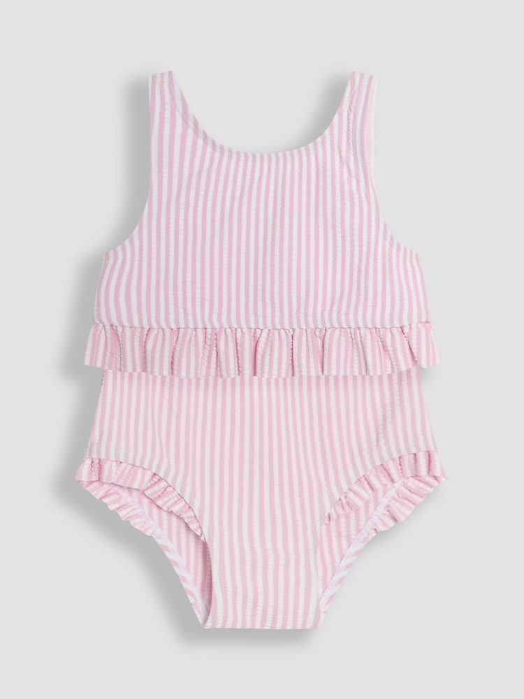 JoJo Maman Bébé Stripe Swimsuit 2 Piece - Slika 1 iz 5