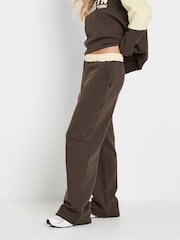 PixieGirl Petite Contrast Waist Wide Leg Joggers - Изображение 2 из 5