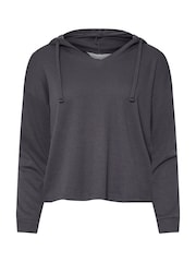 PixieGirl Petite Grey Lounge Waffle Hoodie - Image 6 of 6