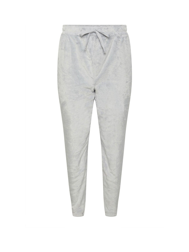 PixieGirl Petite Grey Lounge Fleece Cuffed Joggers - Image 5 of 5