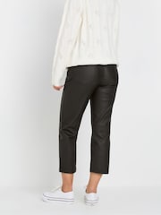 M&Co Black Petite Coated Straight Leg Jeans - Image 3 of 5