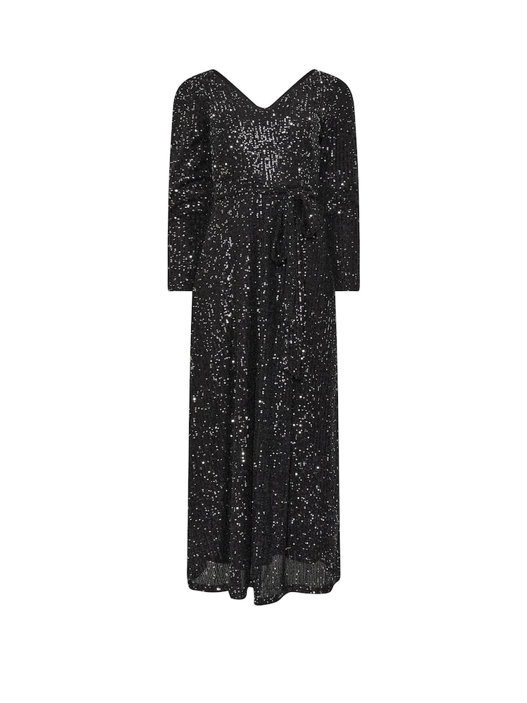 M&Co Petite Long Sleeve Sequin Maxi Dress - Bild 5 von 5 M&Co Petite Long Sleeve Sequin Maxi Dress - Bild 5 von 5