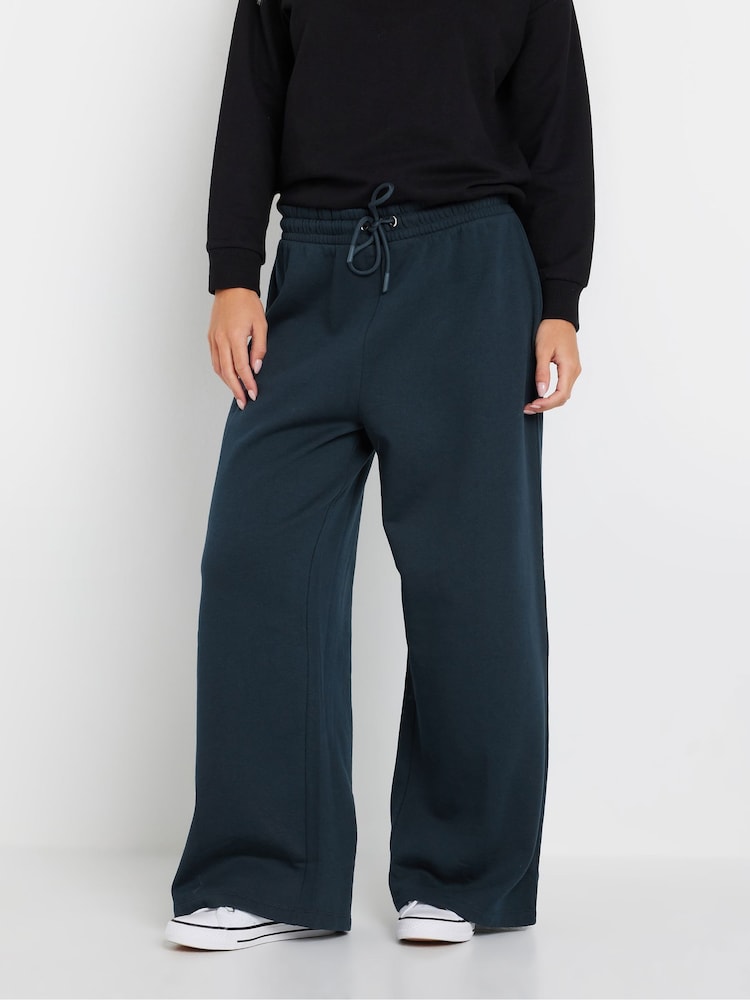 M&Co Blue Wide Leg Joggers - Image 1 of 5