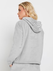 PixieGirl Petite Grey Lounge Fleece Crop Hoodie - Image 3 of 5