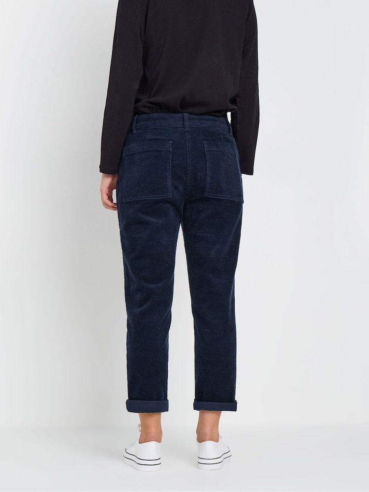 M&Co Blue Petite Cord Carpenter Trousers - Image 3 of 6