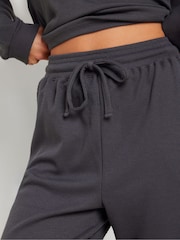 PixieGirl Petite Grey Lounge Waffle Joggers - Image 4 of 6