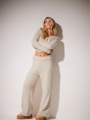 PixieGirl Petite Natural Chenille Cropped Cardigan - Image 2 of 6