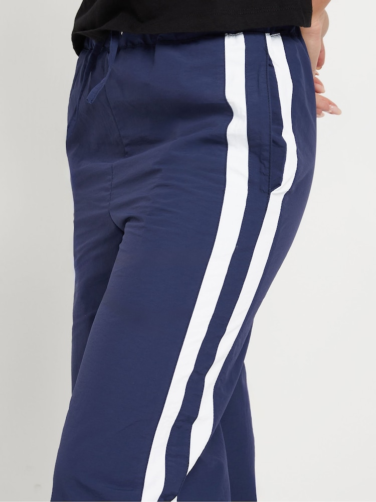 PixieGirl Petite Blue Shell Toggle Waist Trousers - Image 4 of 5