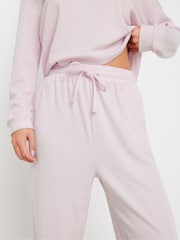 PixieGirl Petite Pink Lounge Waffle Joggers - Image 4 of 5