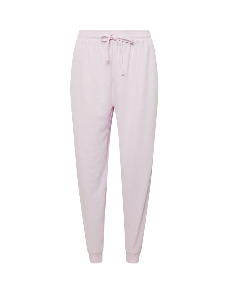 PixieGirl Petite Pink Lounge Waffle Joggers - Image 5 of 5