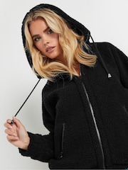 PixieGirl Petite Black Zip Thru Fleece Hoodie - Image 4 of 6