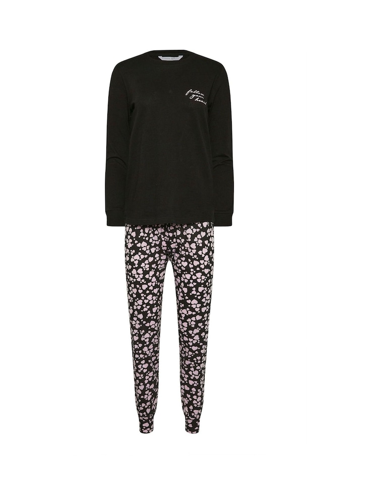 PixieGirl Petite Black Follow Your Dreams Slogan 100% Cotton Pyjamas Set - Image 5 of 5 PixieGirl Petite Black Follow Your Dreams Slogan 100% Cotton Pyjamas Set - Image 5 of 5