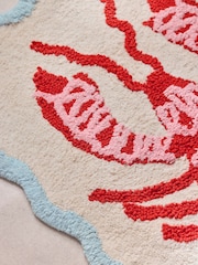 Multicolour Lobster 100% Cotton Bath Mat - Image 3 of 3