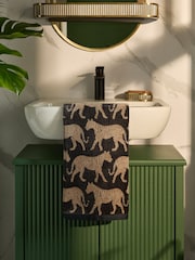 Black Tiger 100% Cotton Towel - Image 1 of 6