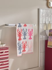 Lobster Print 100% Cotton Towel - Imagen 3 de 6