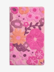 Badematte mit floralem Print aus 100 % Baumwolle - Bild 1 von 1