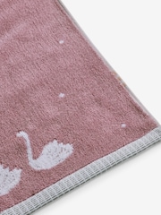 Pink Swan 100% Cotton Towel - Image 3 of 4