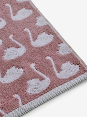 Pink Swan 100% Cotton Towel - Image 4 of 4