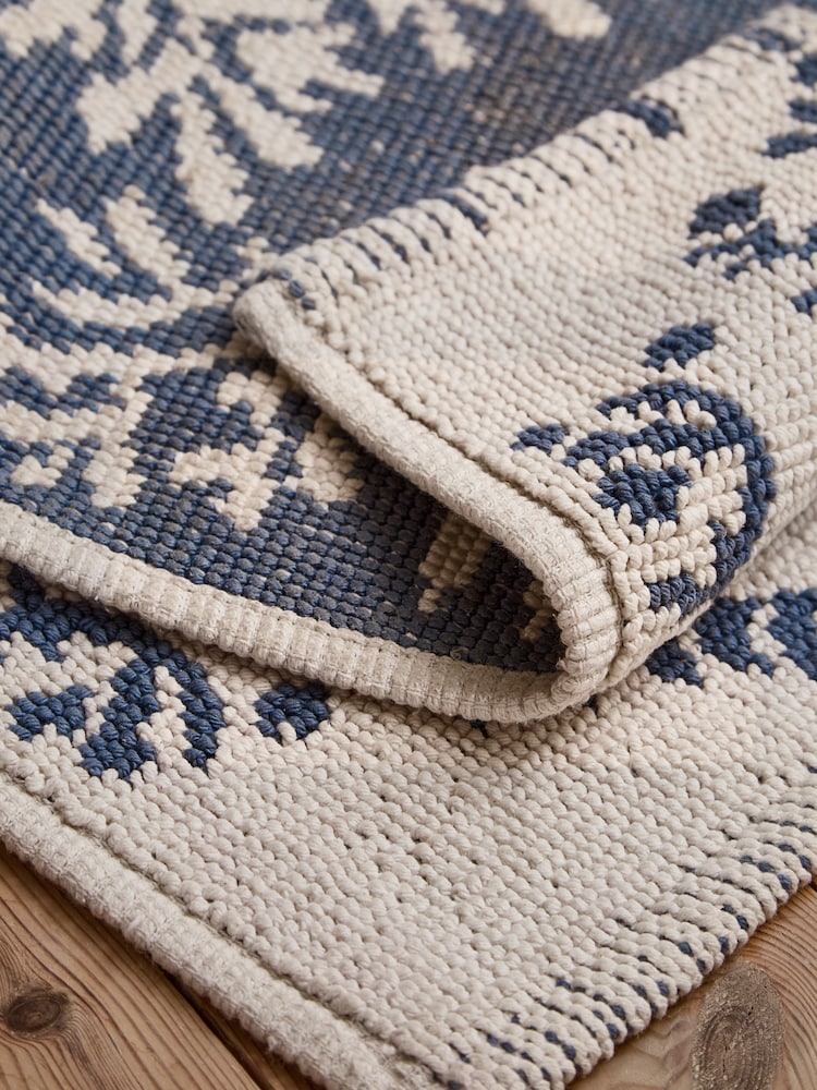 Seeking Simplicity Floral Print 100% Cotton Bath Mat - Slika 2 iz 3