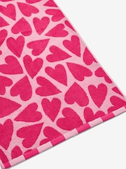 Heart Print 100% Cotton Towel - Imagen 6 de 6