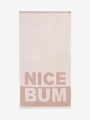 Slogan Nice Bum 100% Cotton Towel - Bild 1 von 2