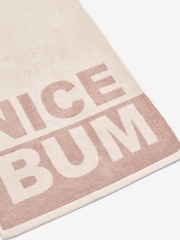 Slogan Nice Bum 100% Cotton Towel - Bild 2 von 2